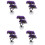 5Pcs Imitation Purple Bonsai Pine Tree Plastic Plant Decor 7