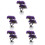 5Pcs Imitation Purple Bonsai Pine Tree Plastic Plant Decor 5