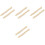 8Pcs Durable Wooden Handle Replacements Beige for Woodworking Tools 3