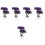 5Pcs Imitation Purple Bonsai Pine Tree Plastic Plant Decor 3