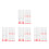 240Pcs Travel Red Silicone Lipbrush Set Reusable Makeup Applicators 6