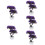 5Pcs Imitation Purple Bonsai Pine Tree Plastic Plant Decor 8