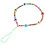 4Stk Handy Armband Perlen Lanyard Polymer Clay Multicolor Charm 1