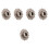 5Pcs Motorcycle Steel Front Sprocket Durable Coffee Color Replacement 5