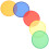 10Pcs Compact Foldable Hand Fans Lightweight Circular Fans for Summer 1