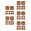 60Pcs Mini Basket Light Brown Plastic Handwoven Storage for DIY Crafts 3