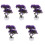 5Pcs Imitation Purple Bonsai Pine Tree Plastic Plant Decor 2