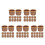 60Pcs Mini Basket Light Brown Plastic Handwoven Storage for DIY Crafts 7