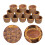 60Pcs Mini Basket Light Brown Plastic Handwoven Storage for DIY Crafts 8