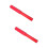 2Pcs Comfortable Red Rubber and Acrylic Singing Bowl Mallets for Home 7