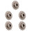 5Pcs Motorcycle Steel Front Sprocket Durable Coffee Color Replacement 7