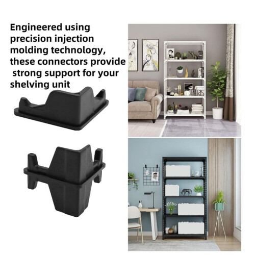 20PCS Post Inserts Connectors for Shelf Heavy Duty Shelving Unit - Plastic, Injection Molded, Sturdy & Strong Support 2