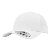 (One Size, White) Flexfit Classic Curved Snapback Baseball Cap