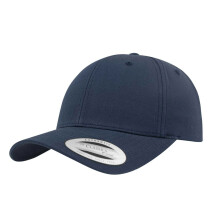 (One Size, Navy) Flexfit Classic Curved Snapback Baseball Cap