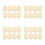 32Stk Snap-Button Bodysuit Extender, Weicher Baumwolleinsatz, Hellgelb 5