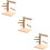 3Stk Papageien Trainings Holz Stand Hellbraun 11