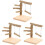 3Stk Papageien Trainings Holz Stand Hellbraun 4