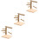 3Stk Papageien Trainings Holz Stand Hellbraun 7