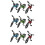 9Sets Mini Finger Fahrräder, - Und Dekorationsmodelle 8