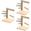 3Stk Papageien Trainings Holz Stand Hellbraun 8