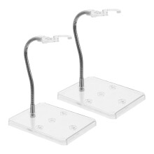 10Stk Transparente Action Figure Kunststoff Metall Verstellbar