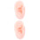 2Pièces Modèles D'oreilles Silicone Khaki Simulation Perçage 5