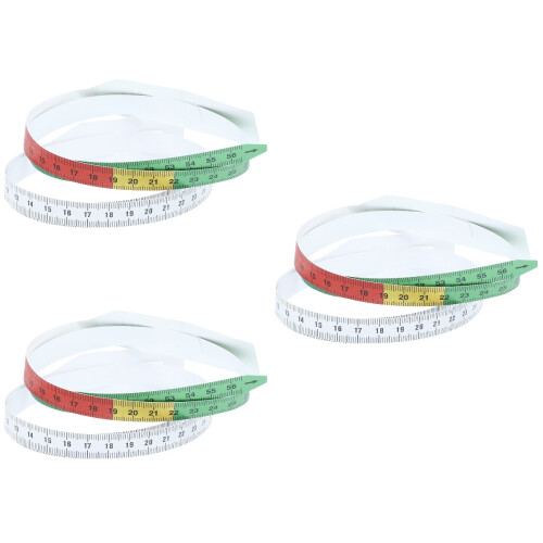 6Pièces Mètre Ruban Mesure Circumférence Bébé Vert Blanc Lavable 2