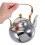 Silver Stainless Steel Teapot with Infuser Metal Kettle 4