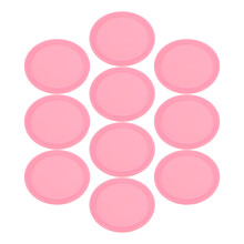 30Pcs Pink Mini Hockey Pucks Plastic Table Hockey Game Accessories