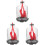 3Pcs Human Lung Breathing Aid with Rubber Diaphragm Red 4