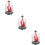 3Pcs Human Lung Breathing Aid with Rubber Diaphragm Red 11
