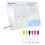 3Sets Desk Acrylic Memo Boards Clear Writable Whiteboards 2