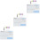 3Sets Desk Acrylic Memo Boards Clear Writable Whiteboards 5