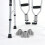 10Pcs Lightweight Plastic Crutch Connectors for Underarm Support Grey 4