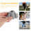 10Pcs Lightweight Plastic Crutch Connectors for Underarm Support Grey 6