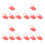 4Pcs Red Cup Holder Clips for Table Edges Plastic Clamp 10