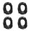 4Pcs Copper Headphone Wire Extension Cable Black Durable for Earphones 4