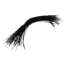 150Pcs Black Bungee Cords with Metal Ends for Mask and Equipment Use