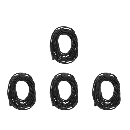 4Pcs Copper Headphone Wire Extension Cable Black Durable for Earphones 2