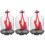 3Pcs Human Lung Breathing Aid with Rubber Diaphragm Red 6