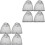 8Pcs Durable Black Beekeeping Hats with Fine Mesh Net for Outdoor Use 2