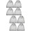 8Pcs Durable Black Beekeeping Hats with Fine Mesh Net for Outdoor Use 6
