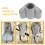 10Pcs Lightweight Plastic Crutch Connectors for Underarm Support Grey 7