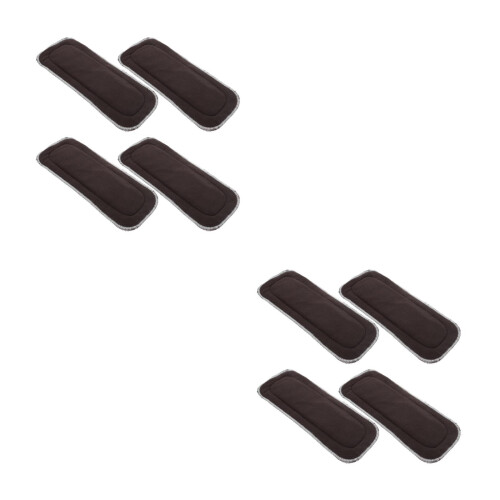 8Pcs 5-Layer Bamboo Charcoal Microfiber Inserts for Baby Cloth Diapers 2