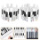 3Sets White Piano Keyboard Stickers Durable PVC Protective Note Labels 10