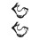 2Pcs Y-Shaped Chin Straps Black Polyester Hard Hat Accessories 6