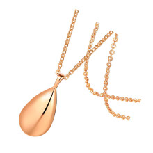 2Pcs Rose Gold Essential Oil Necklace Diffuser Jewelry for Women