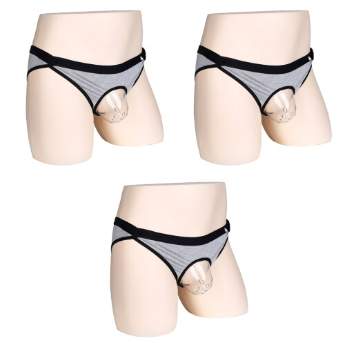 3Pcs Ergonomic Grey Protective Underwear After Daily Use 2