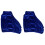 2Pairs Portable Dark Blue Skating Boot Sleeve Covers Polyester Fabric 3
