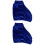 2Pairs Portable Dark Blue Skating Boot Sleeve Covers Polyester Fabric 5